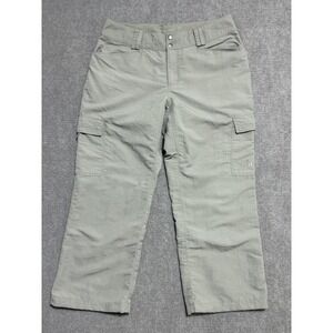 North Face Cargo Pants Womens 6 Gray Outdoor Hiking Lightweight Nylon Drawstring